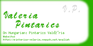 valeria pintarics business card